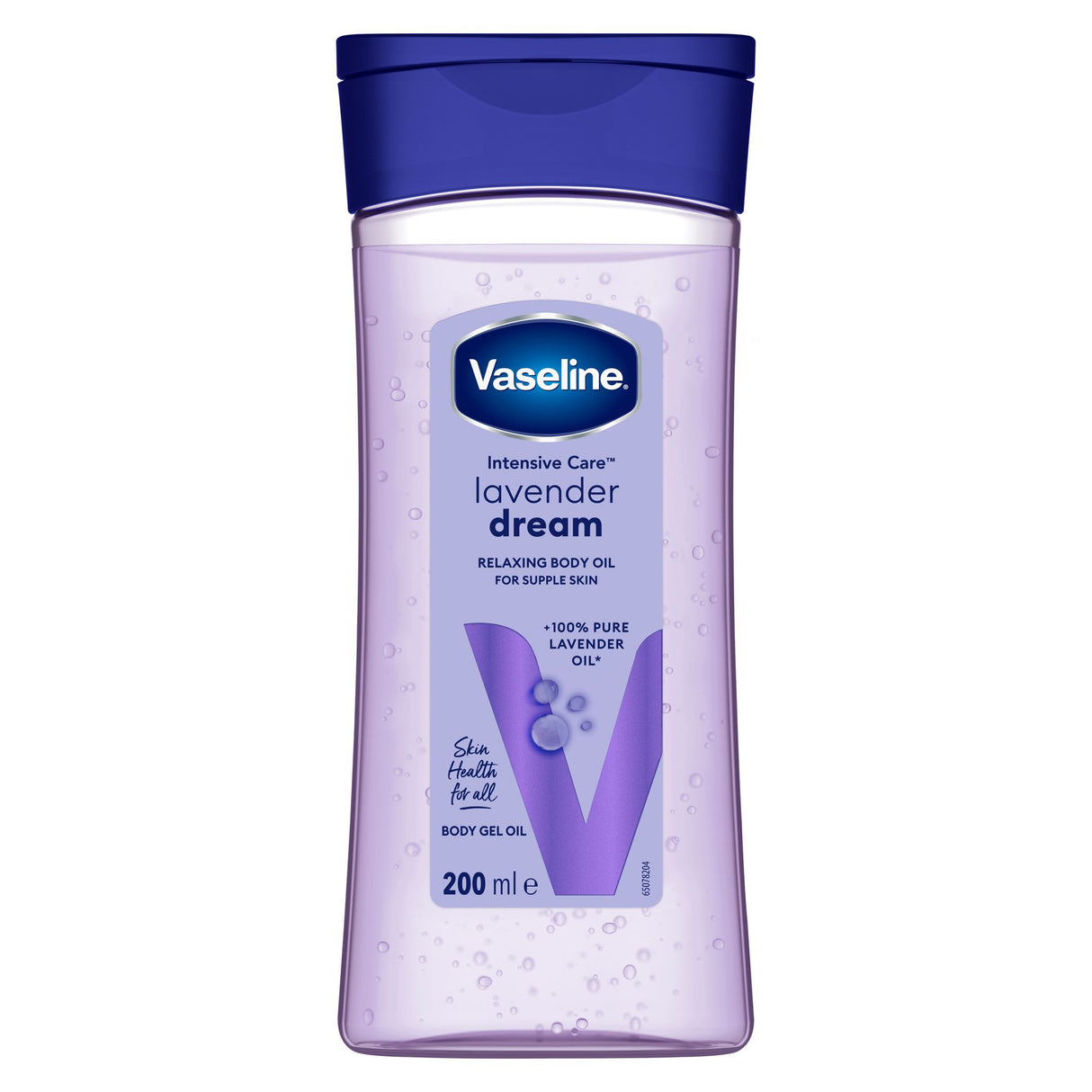 Vaseline Intensive Care Lavender Dream für geschmeidige Haut – Entspannendes Körpergel-Öl mit 100 % reinem Lavendelöl, 200 ml