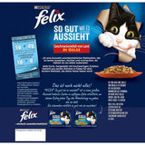 FELIX So gut wie es aussieht Katzenfutter nass in Gelee, Sorten-Mix