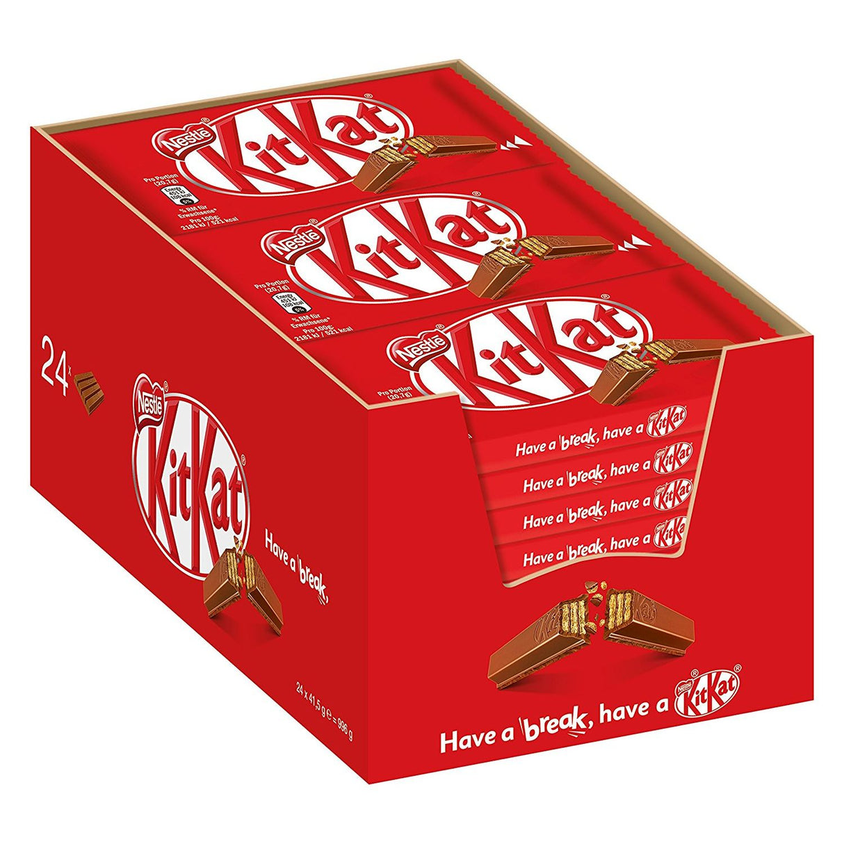 NESTLÉ KitKat 4 Fingers Chocolate paquet de 12