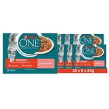 ONE Sterilcat 8er-Pack zarte Stückchen in Sauce mit Lachs und Karotte