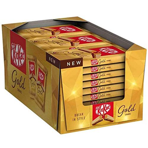Barres chocolatées NESTLÉ KitKat Gold, paquet de 27