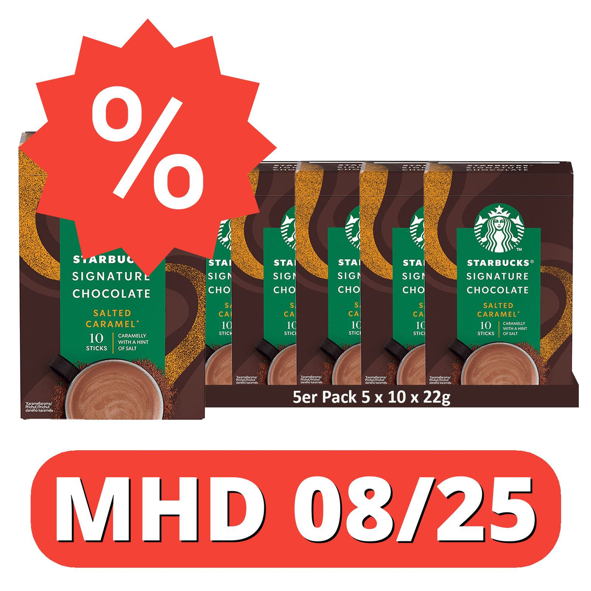 STARBUCKS Signature Chocolate Salted Caramel Sticks [MHD 08/25]
