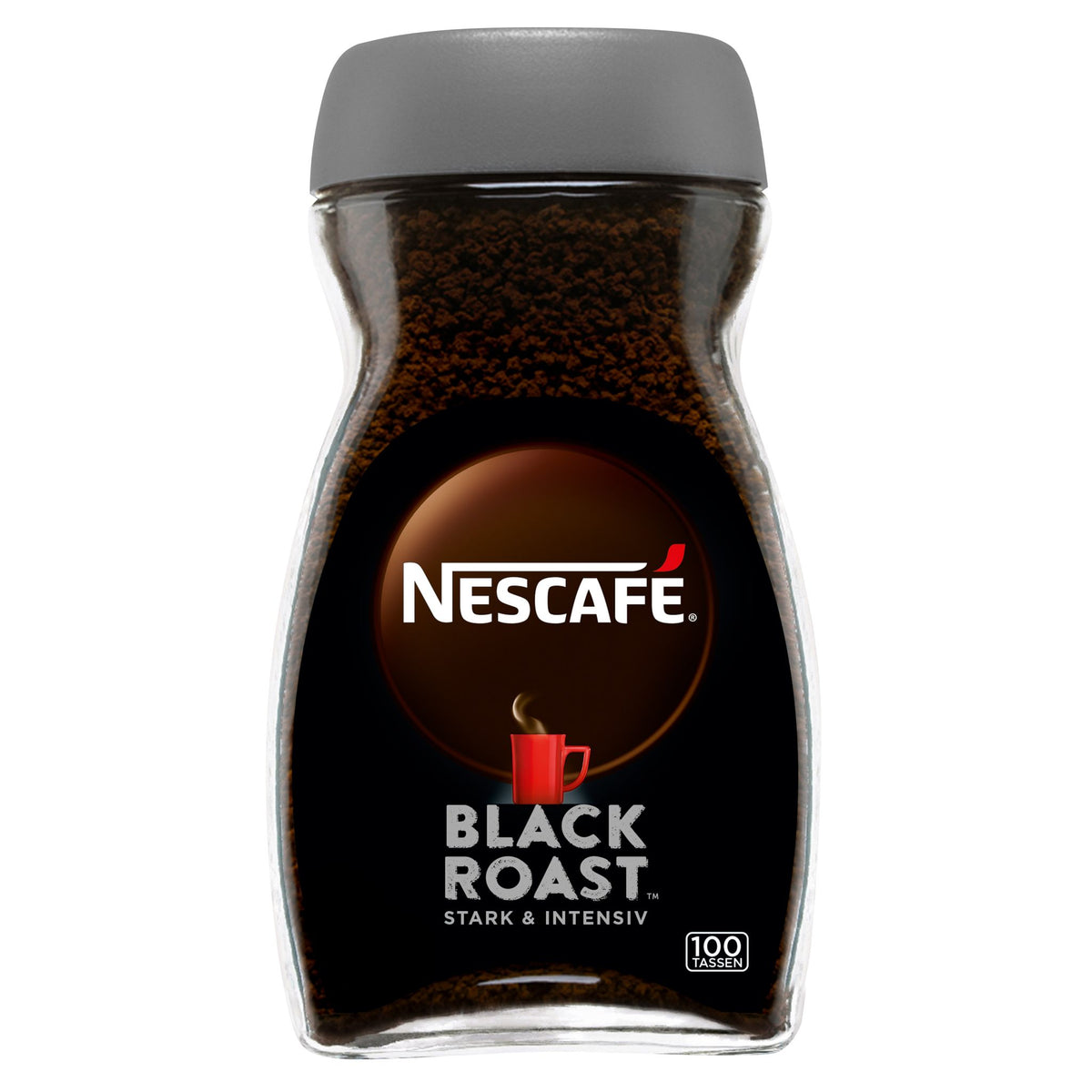Nescafé Classic Black Roast, löslicher Bohnenkaffee aus dunkel gerösteten Kaffeebohnen