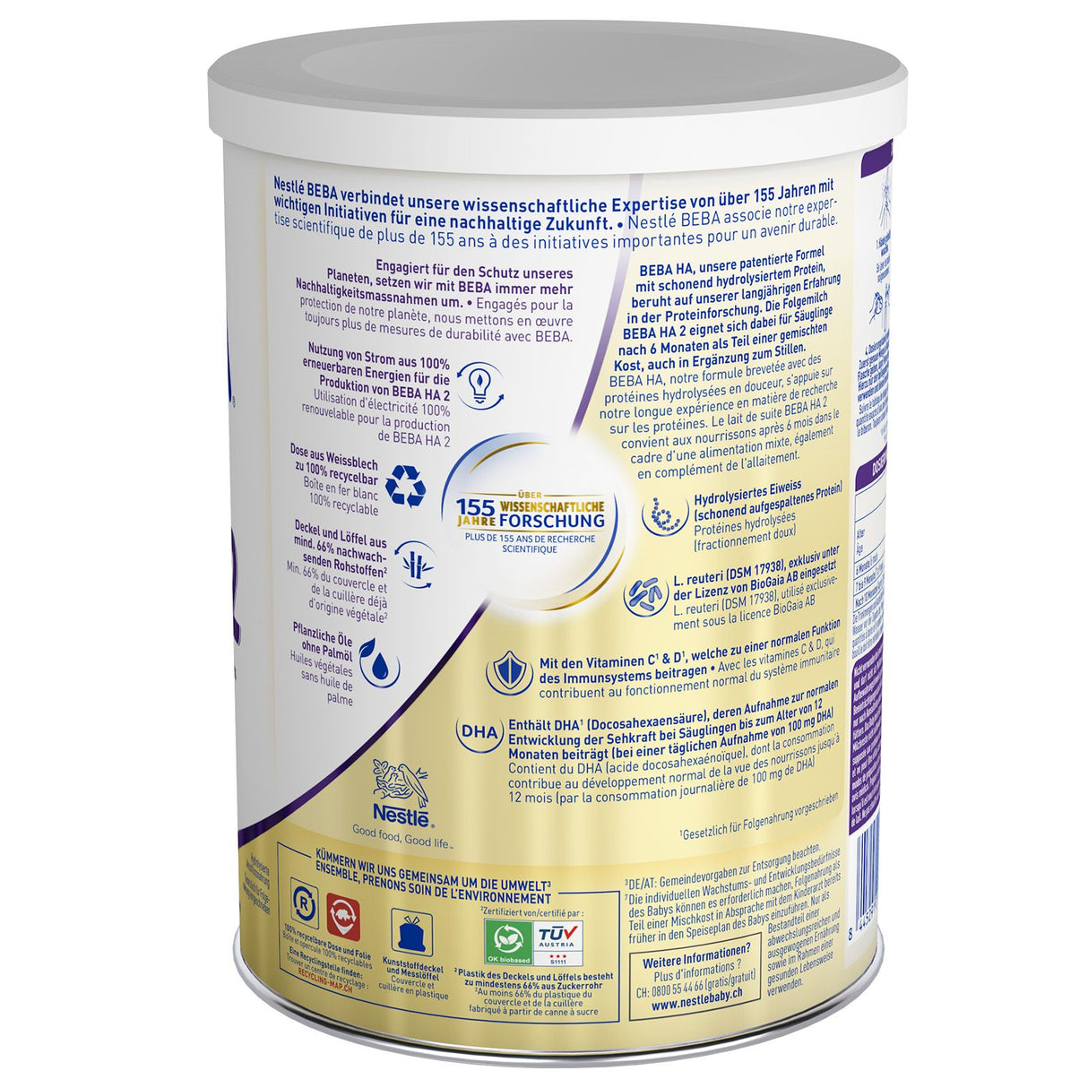 Nestlé BEBA EXPERT HA 2 Hydrolisierte Folgenahrung [MHD 10/25]