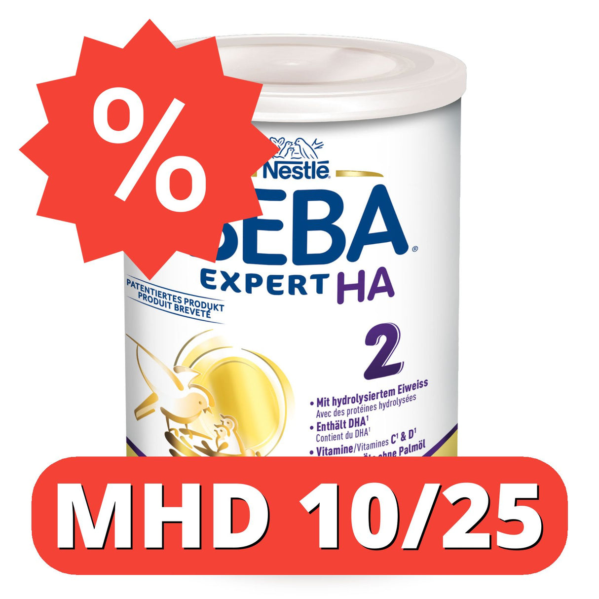 Nestlé BEBA EXPERT HA 2 Hydrolisierte Folgenahrung [MHD 10/25]