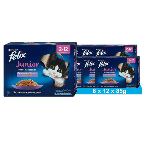 FELIX So gut wie es aussieht Junior Katzennassfutter
