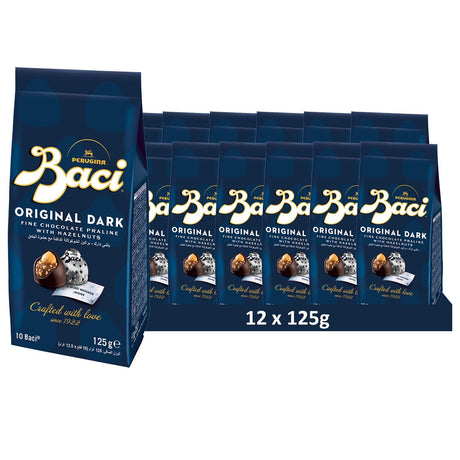 Baci Perugina Pralinen mit dunkler Schokolade und Haselnussfüllung