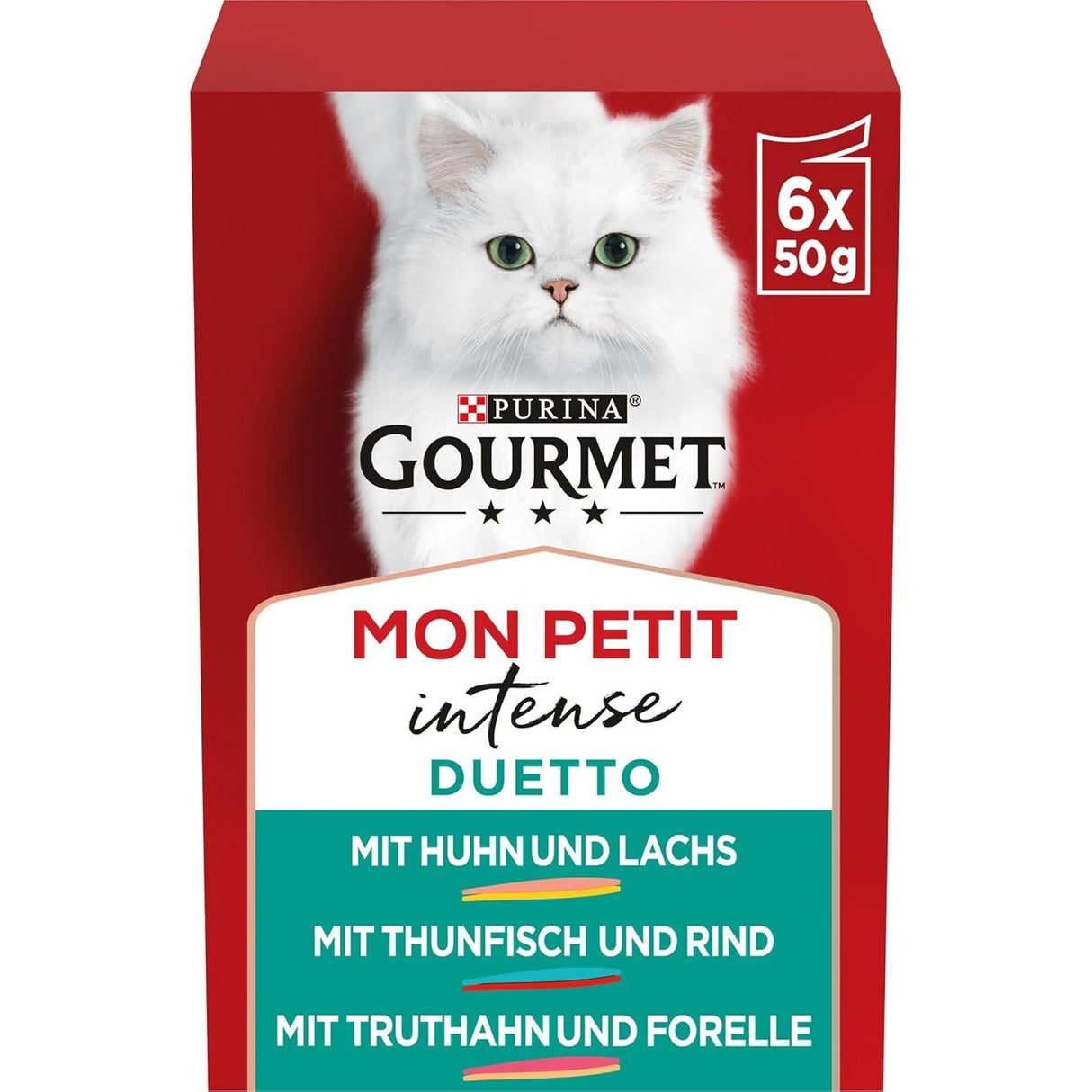 GOURMET Mon Petit Duo Katzenfutter nass, mit Fleisch und Fisch