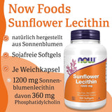 Now Foods Lécithine de tournesol 1 200 mg