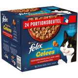 FELIX Sensations Gelees Katzenfutter nass in Gelee, Sorten-Mix