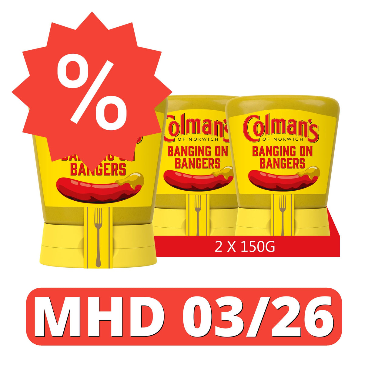 Colman's Original englischer Senf, English Mustard fein gemahlen in der Tube [MHD 03/26]