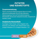 PURINA ONE SENSITIVE Katzenfutter nass mit Huhn