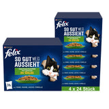 FELIX So gut wie es aussieht Katzenfutter nass in Gelee mit Gemüse, Sorten-Mix