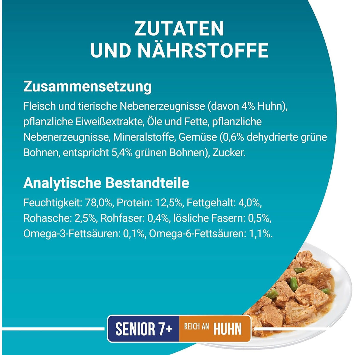 PURINA ONE SENIOR 7+ Katzenfutter nass für Seniorkatzen, mit Huhn