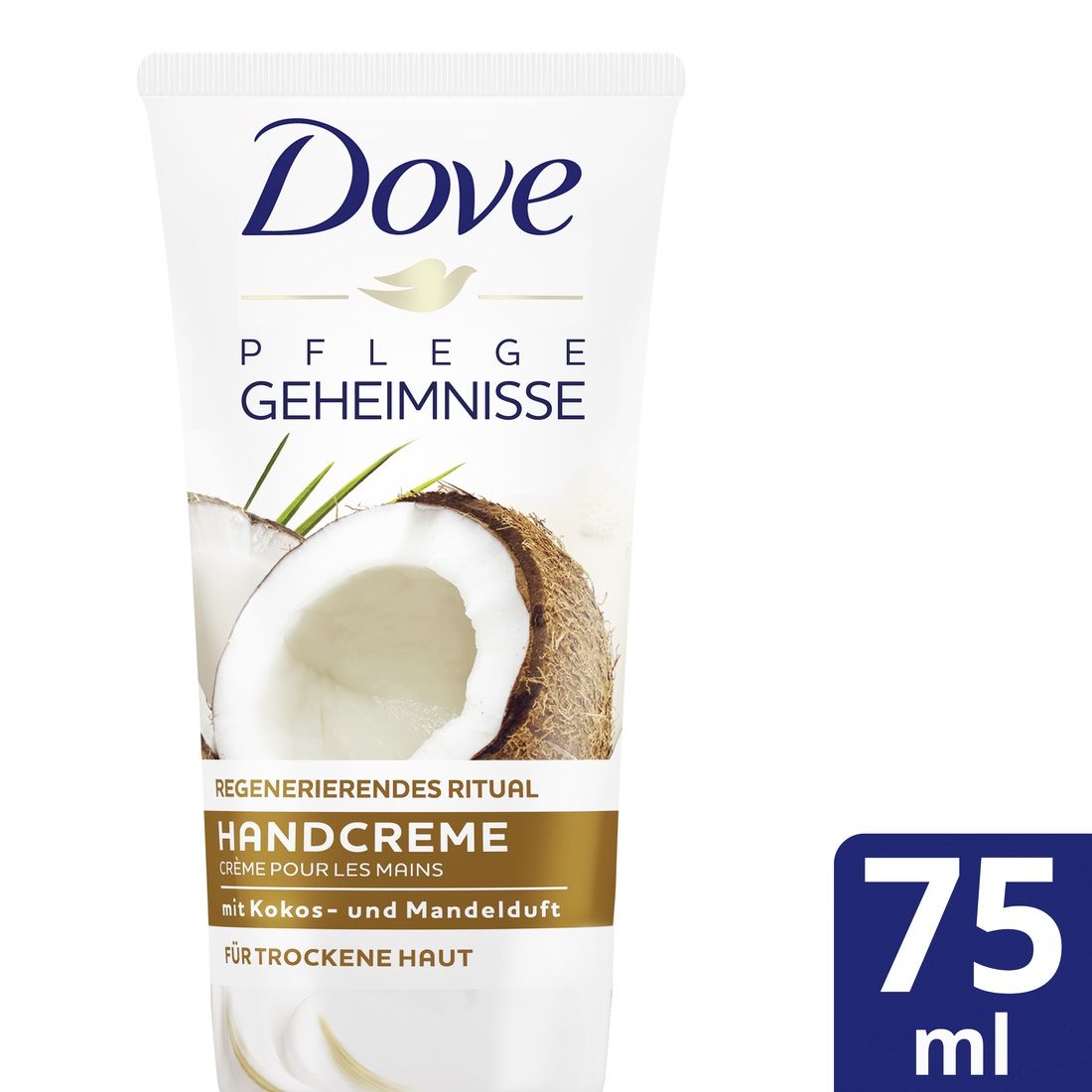 DOVE Petite Pause, Coco et Amande, Set Cadeau avec Crème de douche, Crème pour les mains, Lotion pour le corps, Déodorant et Bandeau consmétique