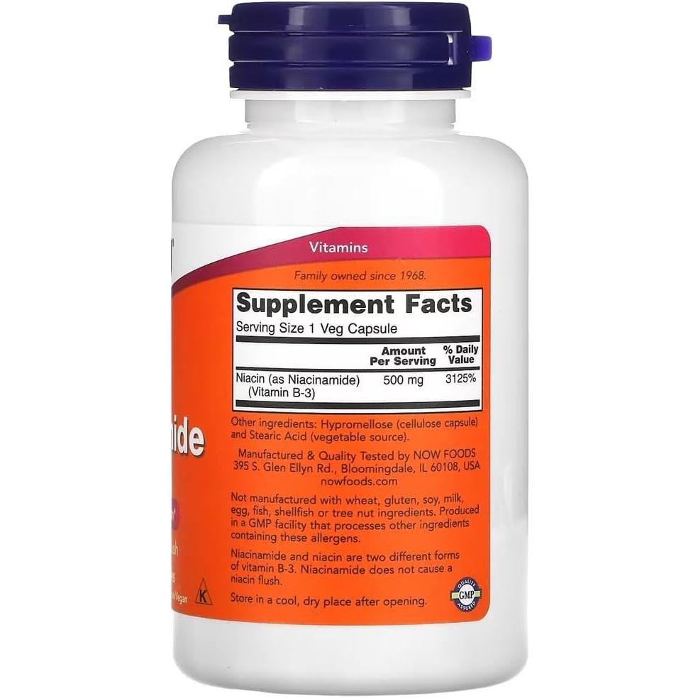 Now Foods Niacinamide 500 mg
