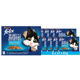 FELIX So gut wie es aussieht Katzenfutter nass in Gelee, Fisch Sorten-Mix