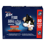 FELIX So gut wie es aussieht Geschmacksvielfalt vom Land in Gelee, Katzennassfutter für ausgewachsene Katzen