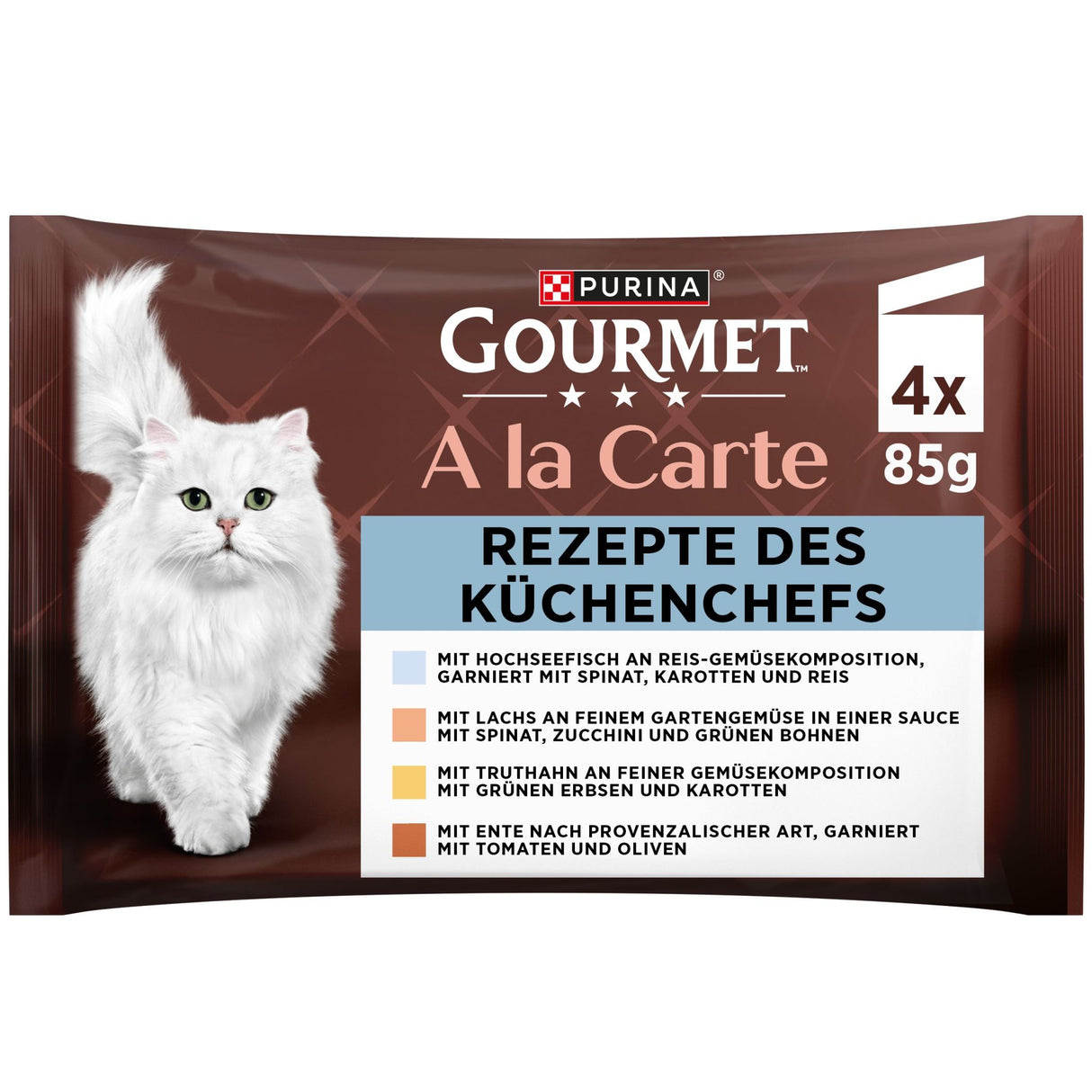 Gourmet A la Carte mit Hochseefisch, Lachs, Truthahn und Ente
