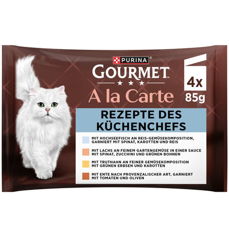 Gourmet À la carte au poisson de haute mer, au saumon, à la dinde et au canard