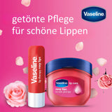Vaseline Lip Therapy Rosy, Getönter Lippenbalsam, Lippenstift mit Mandel und Rosenöl