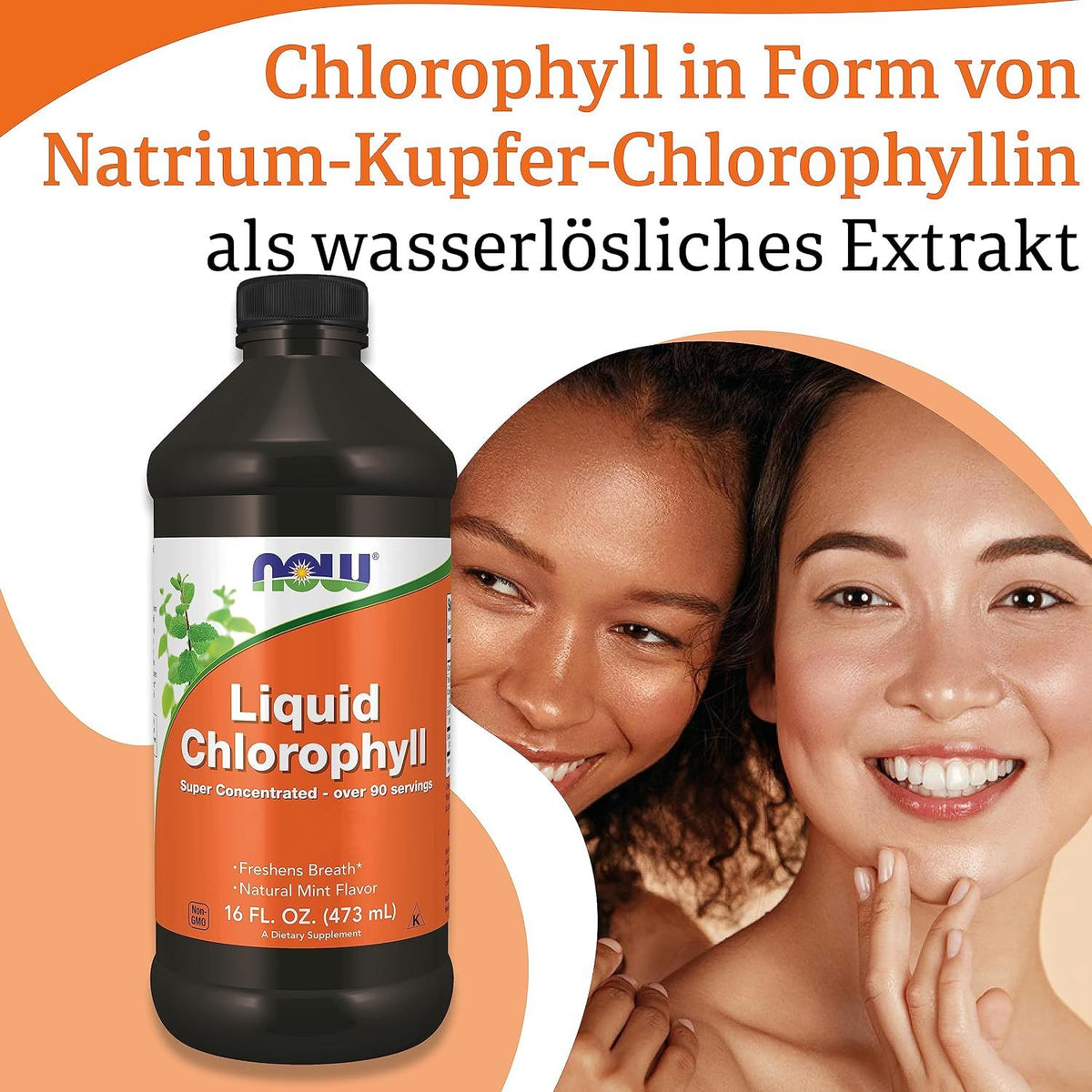Now Foods Liquid Chlorophyll mit Minzgeschmack