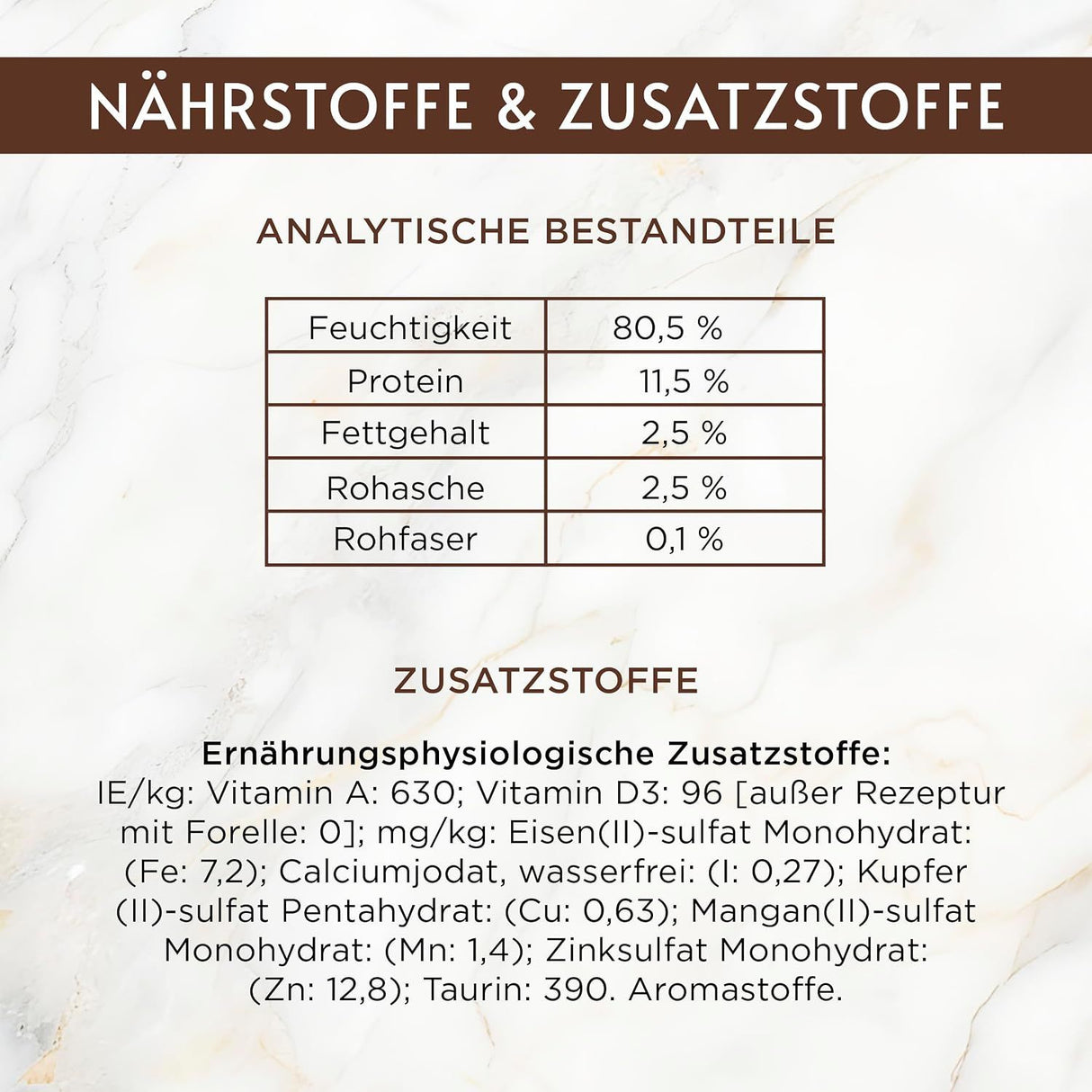 Gourmet A la Carte mit Huhn, Rind, Forelle und Seelachs