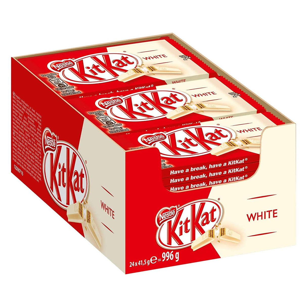 NESTLÉ KitKat White Knusper-Riegel mit weißer Schokolade