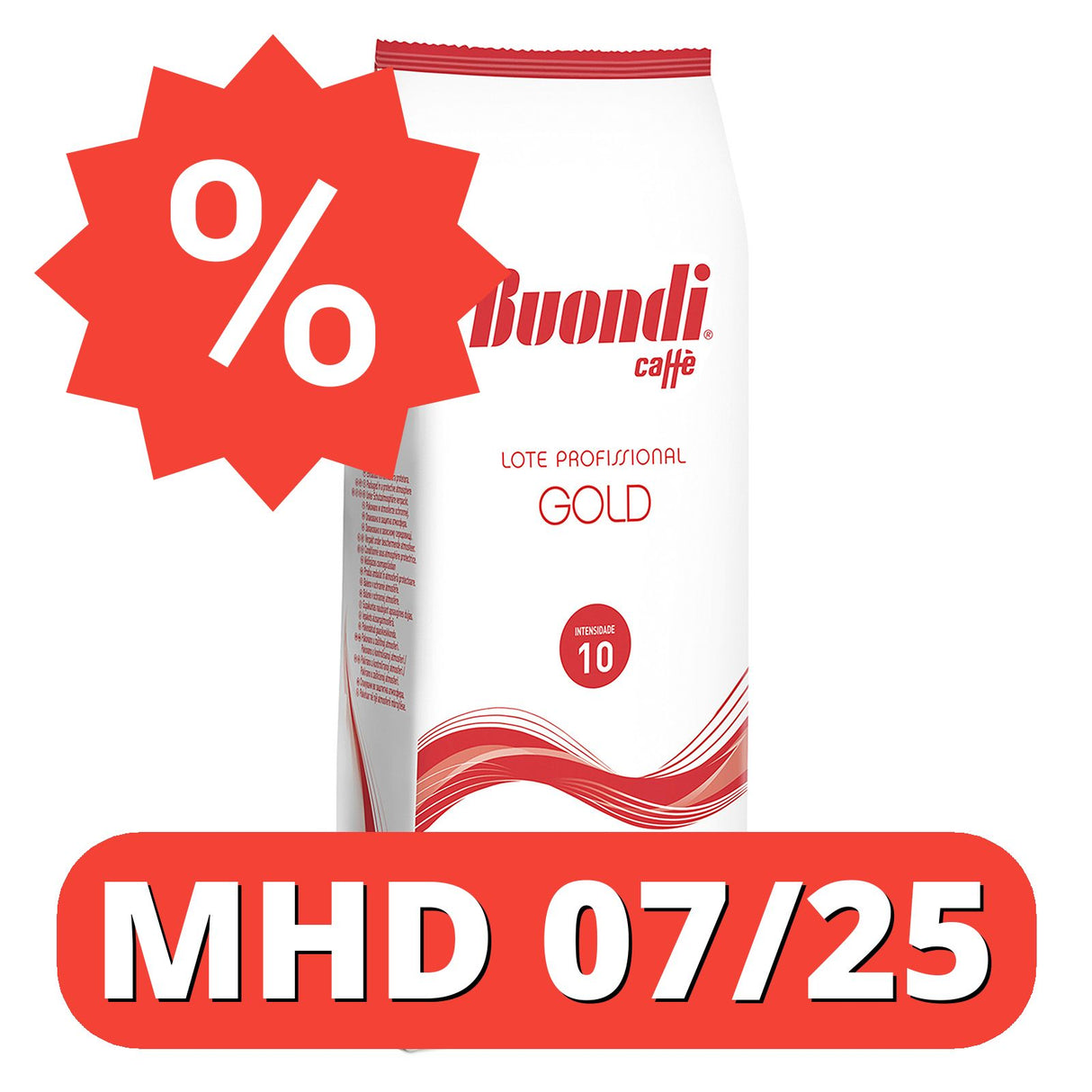 NESTLÉ BUONDI Caffè Gold Kaffee ganze Bohne, dunkle Röstung, Kaffeebohne für Kaffee Vollautomat [MHD 07/25]