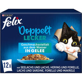 FELIX Doppelt Lecker Geschmacksvielfalt aus dem Wasser Katzennassfutter