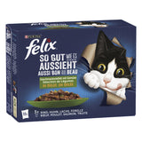 FELIX So gut wie es aussieht Katzenfutter nass in Gelee mit Gemüse, Sorten-Mix