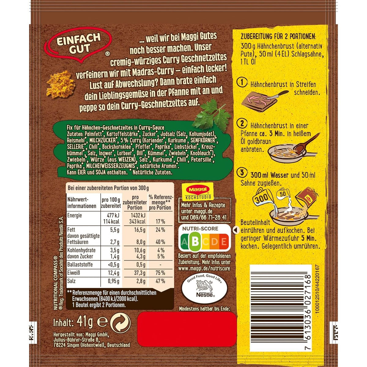 MAGGI FIX Émincé au curry
