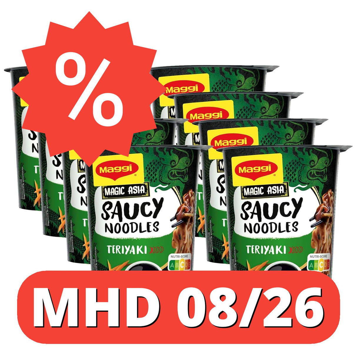 MAGGI MAGIC ASIA Saucy Noodles Teriyaki [MHD 08/26]