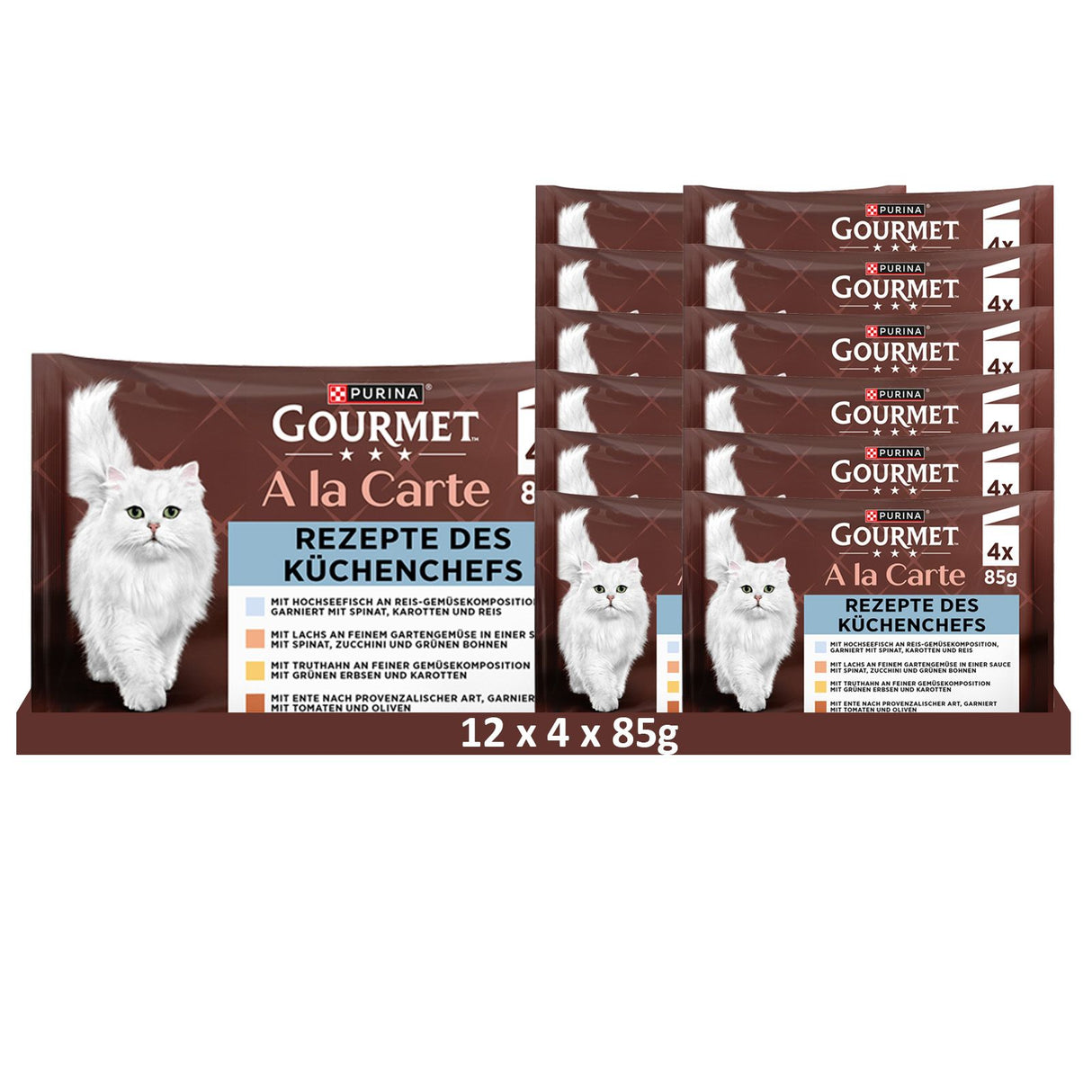 Gourmet A la Carte mit Hochseefisch, Lachs, Truthahn und Ente