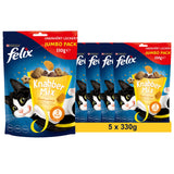 FELIX Knabber Mix Dreikäsehoch Knuspriger Katzensnack