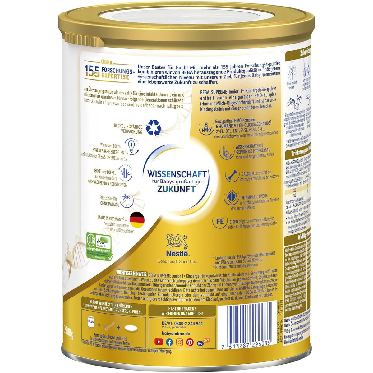 Nestlé BEBA Supreme Junior 1+  Kindermilch