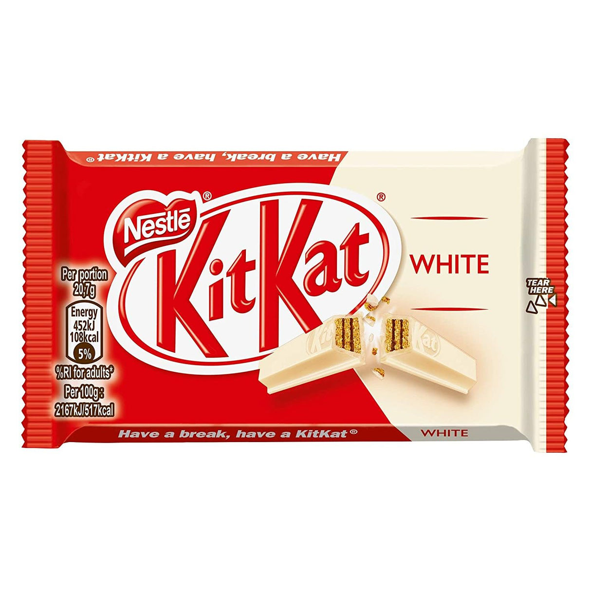 NESTLÉ KitKat White Knusper-Riegel mit weißer Schokolade
