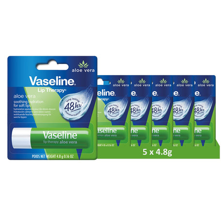 Vaseline Lip Therapy Aloe Vera | Getönter Lippenbalsam | Lippenstift mit Aloe Vera und Vitamin E