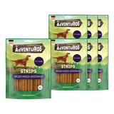 AdVENTuROS Strips Hundeleckerli fettarm, mit Hirschgeschmack 90g Beutel