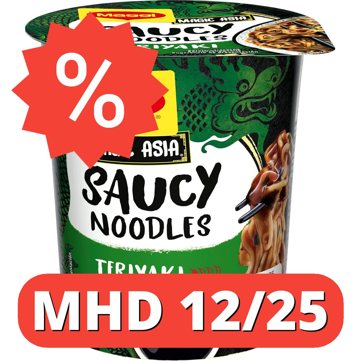 MAGGI MAGIC ASIA Saucy Noodles Teriyaki [MHD 12/25]