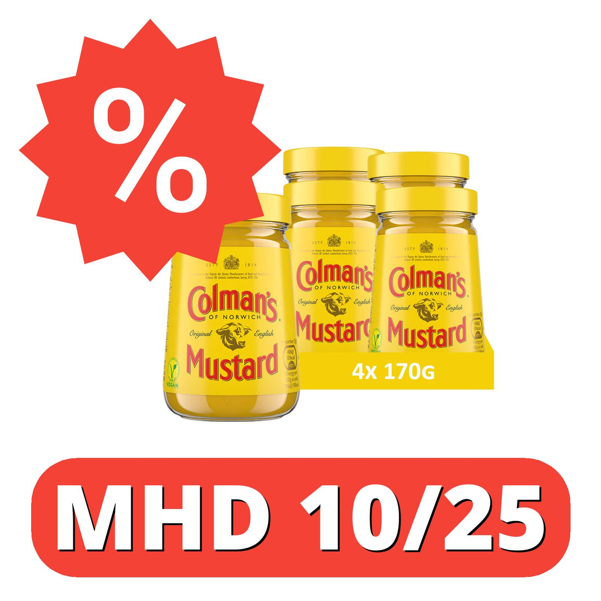 Colman's Original englischer Senf, English Mustard fein gemahlen [MHD 10/25]