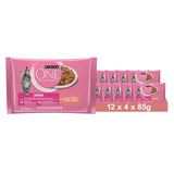 PURINA ONE Junior Kittenfutter nass mit Lachs & Karotten
