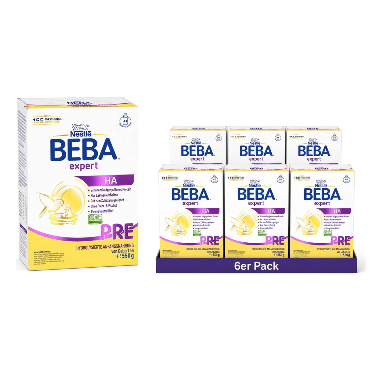 Nestlé BEBA EXPERT HA PRE Hydrolisierte Anfangsnahrung