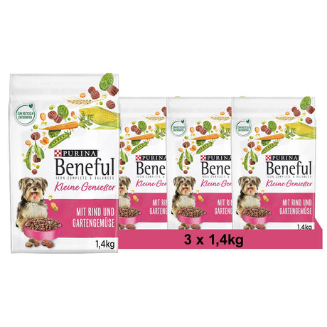 BENEFUL Petits gourmets nourriture sèche pour chiens avec bœuf et légumes