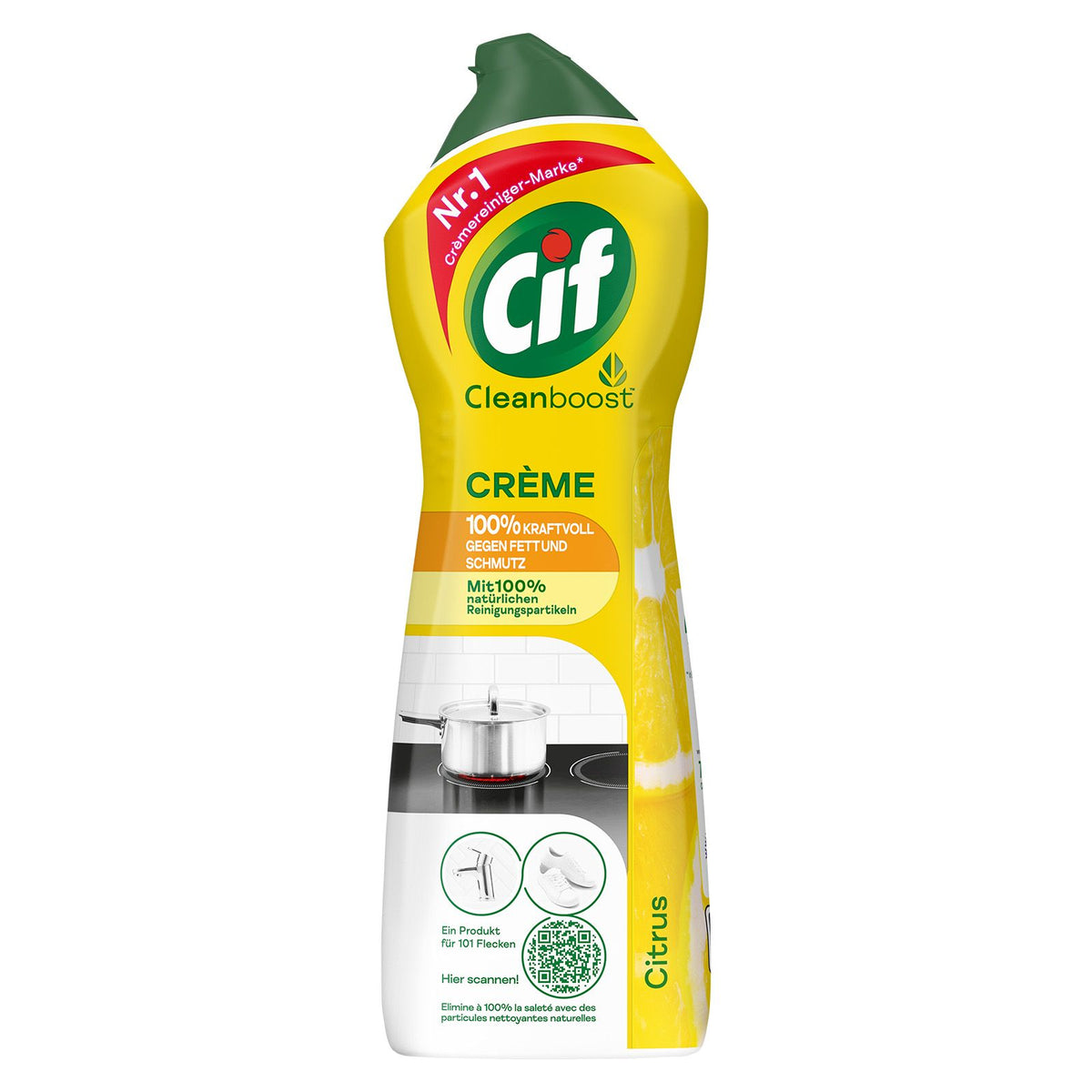 Cif Crème Citrus, Lait à récurer Citrus Nettoyant