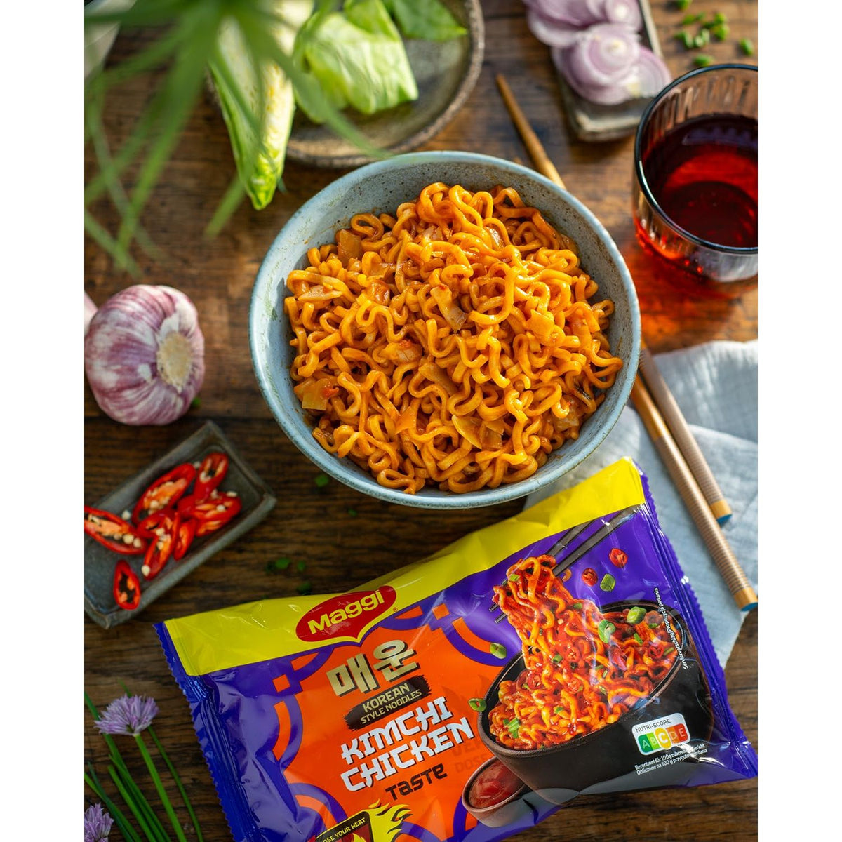 Nouilles coréennes MAGGI au poulet et au kimchi