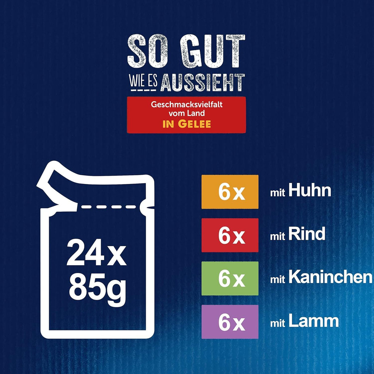 FELIX So gut wie es aussieht Katzenfutter nass in Gelee, Sorten-Mix