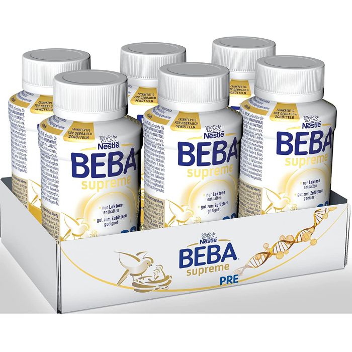 Nestlé BEBA SUPREME PRE trinkfertige Anfangsnahrung (6 x 200ml)
