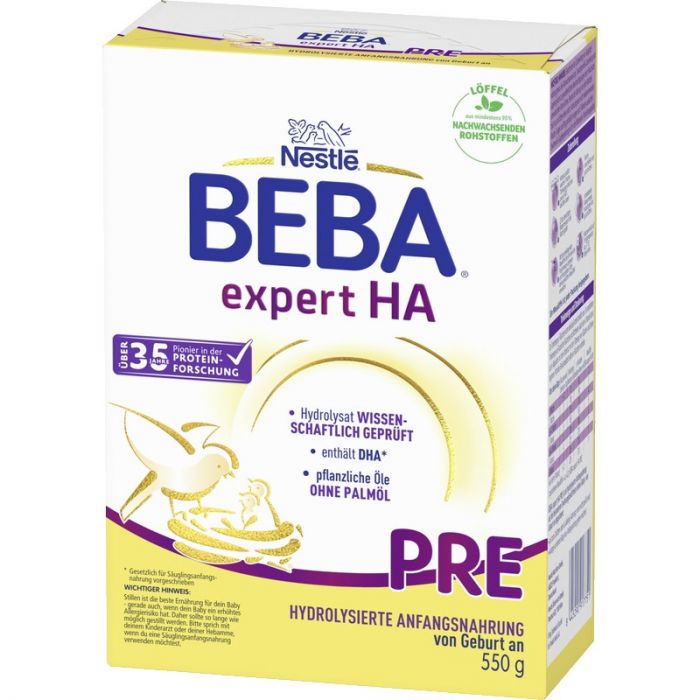 Nestlé BEBA EXPERT HA PRE Hydrolisierte Anfangsnahrung (1 Stück (1 x 550g))