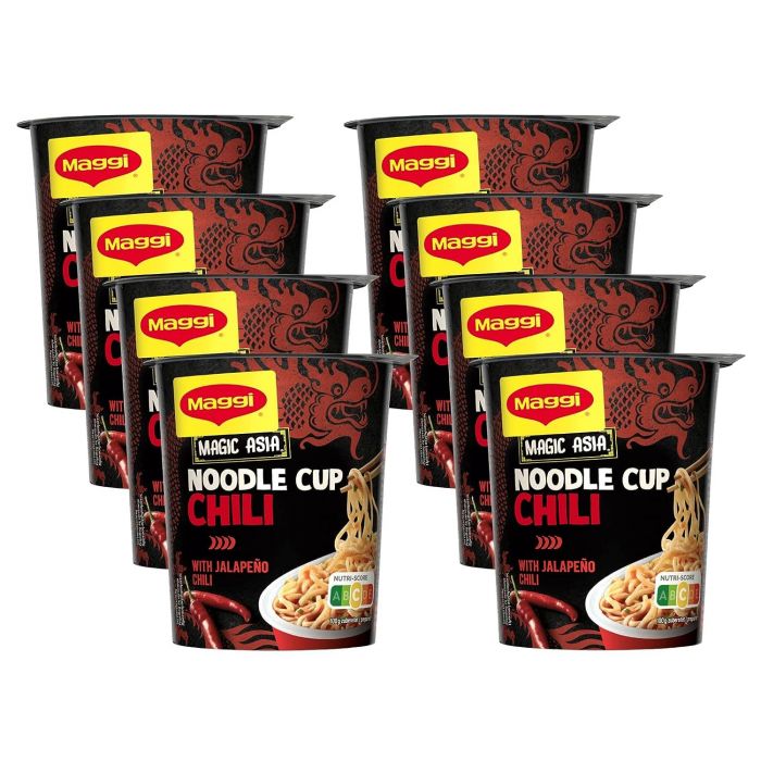 MAGGI Magic Asia Noodle Cup Chili (8 x 63g)